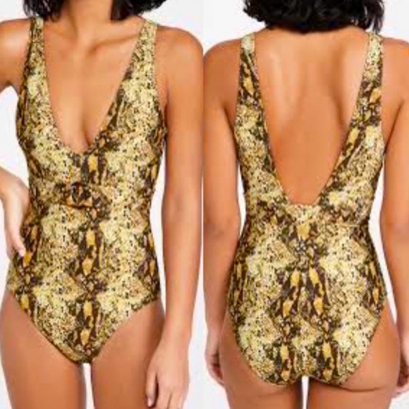 ✨NWT~Anthropologie Faithfull Delhi Snake One Piece Swimsuit✨ - Picture 4 of 4